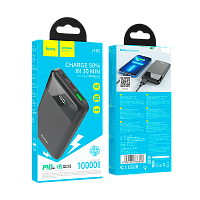 Внешний аккумулятор HOCO J102 10000mAh 3.0A 20W 1USB QC3.0 черный (1/66)