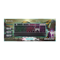 Клавиатура проводная Defender GK-013 Annihilator игровая USB 1.5м черный (1/10)