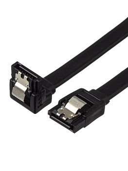 Кабель GoPower SATA (m)-SATA (m) 0.5м силикон ver.3.0 черный в пакете (1/250)
