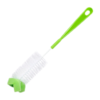 Ершик для мытья бутылок Рыжий кот KB-04 33см x 5см с губкой (1/12/96)