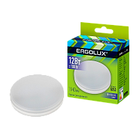 Лампа светодиодная Ergolux GX53 12W 6500К 180-240V таблетка (1/10/100)