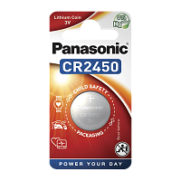 Батарейка Panasonic Power Cells CR2450 BL1 Lithium 3V в блистере (1/12) 