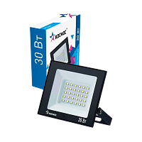 Прожектор светодиодный Космос Super-Slim 30W 230V IP65 6500К холодный черный (1/30)