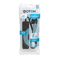 Удлинитель Фотон 16-23ЕS 3р.С/З 16A 2.0м с выкл. ПВС 3x1мм² черный (1/20)