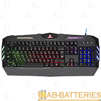 Клавиатура проводная Defender GK-120DL Werewolf игровая USB 1.5м черный (1/20) 