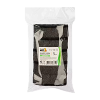 Губка для посуды Рыжий кот KS-07 95х65х30мм 5шт. черный (1/21/105)