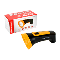 Фонарь туристический Ultraflash LED3804M 0.32W 4LED от аккумулятора черный желтый (1/5/80)