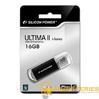 Флеш-накопитель Silicon Power Ultima II 16GB USB2.0 пластик черный