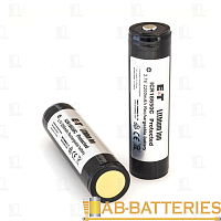 Аккумулятор ET ICR18650C Protected 18.0*65.0, 2200mAh, Li-Ion, в пластиковом боксе на 2шт (2/400)