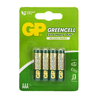 Батарейка GP GreenCell R03 AAA BL4 Heavy Duty 1.5V (4/40/480)