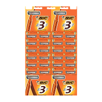 Бритва одноразовая BIC "БИК 3 Sensitive" 3 лезвия 24шт. на карте (24/96)