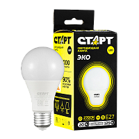 Лампа светодиодная Старт GLS E27 20W 3000К 220V груша Black матовая (1/10/100)