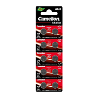Батарейка Camelion G8/LR1120/LR55/391A/191 BL10 Alkaline 1.5V (10/100/3600)