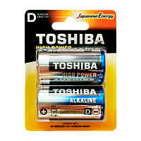Батарейка Toshiba LR20 D BL2 Alkaline 1.5V (2/20/80) 