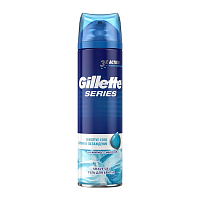 Гель для бритья Gillette Sensitive Skin COOL Бережное Охлаждение 200мл (1/6)