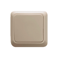 Выключатель Прогресс Fit 1-клав.10A ABS + Керамика бежевый (1/10/200)
