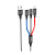 Кабель HOCO X76 USB (m)-Lightning/Type-C/microUSB (m) 1.0м 2.0A нейлон черный (1/31/310)