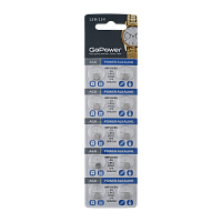 Батарейка GoPower G0/LR521/LR63/LR50/379A/179 BL10 Alkaline 1.55V (10/100/3600)