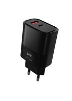 Сетевое З/У MORE CHOICE NC81a 1USB+1Type-C 3.0A PD20W с кабелем Type-C/Type-C черный