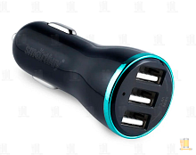 Автомобильное З/У Smartbuy 3USB 3.4A черный 