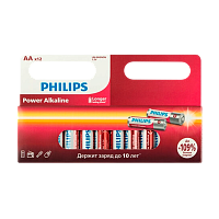 Батарейка Philips Power LR6 AA BL12 Alkaline 1.5V (12/240/19200)