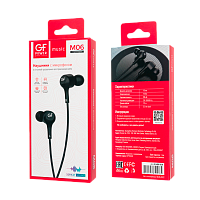 Наушники внутриканальные GFPower M06 с микр. черный 