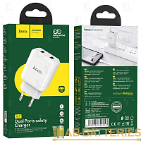 Сетевое З/У HOCO N7 2USB 2.1A белый (1/12/120)