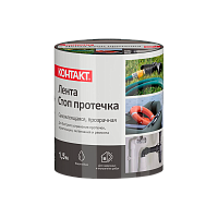 Клейкая лента Контакт Дом Стоп Протечка 1.5м ремонтная армированная пленка прозрачный (1/6/96)