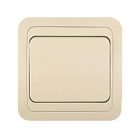 Выключатель Makel Mimoza 1-клав.10A пластик проходной кремовый 25005