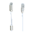 USB Кабель REMAX Gemini 2in1 (Micro-Iphone 5/6/7/SE) (1M, 2.1A) RC-025t Белый