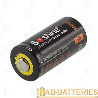 Аккумулятор SOSHINE RCR123/16340/17335 LI-ION 3.0V 650mAh | Ab-Batteries | Элементы питания и аксессуары для сотовых оптом
