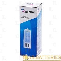 Лампа галогенная Космос JD G6.35 50W 230V софит прозрачная