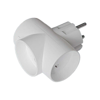 Разветвитель Toker 3Т 3р.Б/З белый (1/120)