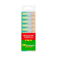 Аккумулятор бытовой GP HR6 AA BL10 NI-MH 2700mAh в пластиковой упаковке (10/200)