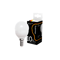 Лампа светодиодная Supermax E14 10W 6400К 230V шар (1/10/80)