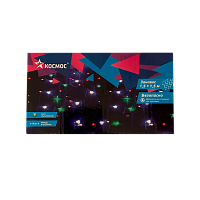 Гирлянда Космос "Дождь" 144LED 1.5х1.5м 8 режимов прозрачный провод мульти (1/48) 