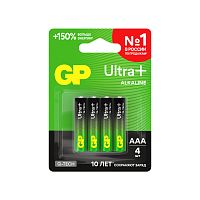 Батарейка GP ULTRA PLUS G-tech LR03 AAA BL4 Alkaline 1.5V (4/40/320) 