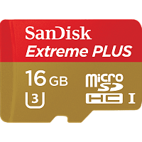 Карта памяти microSD SanDisk Extreme Plus 16GB Class10 UHS-I (U3) 95 МБ/сек с адаптером