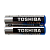 Батарейка Toshiba LR03 AAA Shrink 2 Alkaline 1.5V (2/60/1200)