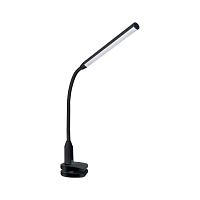 Светильник настольный Camelion KD-793 6W 230V 1LED струбцина сенс. 4 ур.ярк. +лампа черный (1/12)