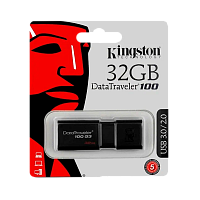 Флеш-накопитель Kingston DataTraveler 100 G3 32GB USB3.0 пластик черный 