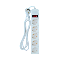 Сетевой фильтр Старт SP 5р.С/З 10A 5.0м ПВС 3x0.75мм² с выкл. белый (1/20)