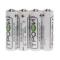 Батарейка Трофи Eco LR6 AA Shrink 4 Alkaline 1.5V (4/60/720/21600)