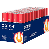 Батарейка Фотон LR03 AAA БОКС40 Alkaline 1.5V (40/160/960) 