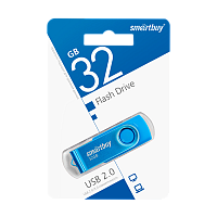 Флеш-накопитель Smartbuy Twist 32GB USB2.0 пластик синий 