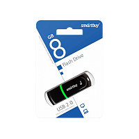Флеш-накопитель Smartbuy Paean 8GB USB2.0 пластик черный