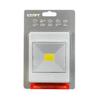 Светильник пушлайт Старт PL-1LED-COB 1LED+COB липучка белый (10/100)