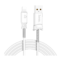 Кабель HOCO X24 USB (m)-Lightning (m) 1м 2.4A TPE белый (1/31/310)