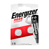 Батарейка Energizer CR2025 BL2 Lithium 3V (2/20/280)