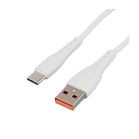 Кабель GoPower GP07T USB (m)-Type-C (m) 1м 2.4A силикон белый (1/200/800)